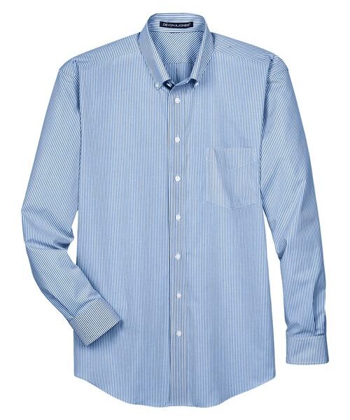 Men's Crown Collection® Banker Stripe Woven Dress Shirt