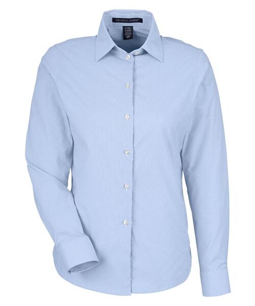 Women's CrownLux Performance® Microstripe Dress Shirt