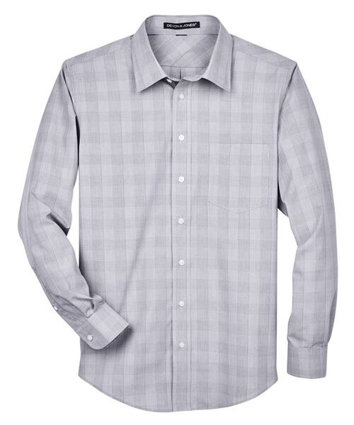Men's Crown Collection® Glen Plaid Woven Dress Shirt