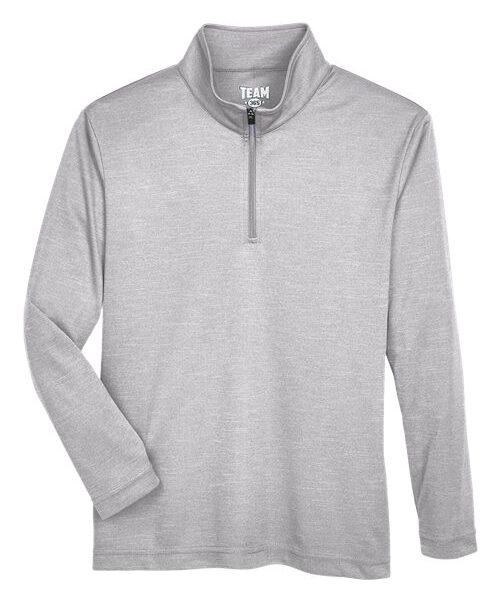 Youth Zone Sonic Heather Performance Quarter-Zip Pullover
