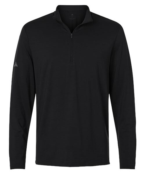 Men's Textured Stripe Quarter-Zip Pullover
