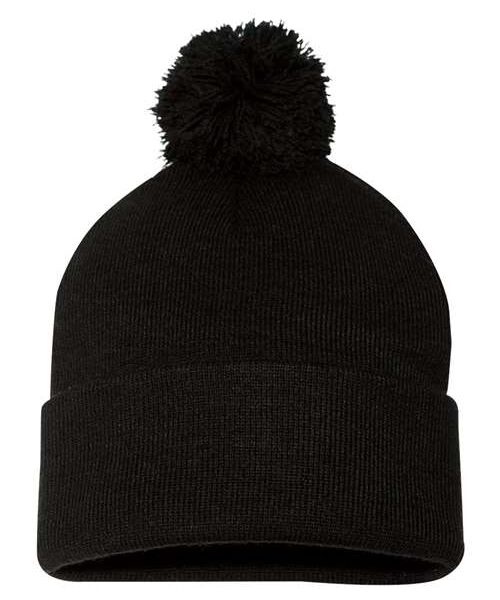12" Pom-Pom Cuffed Beanie